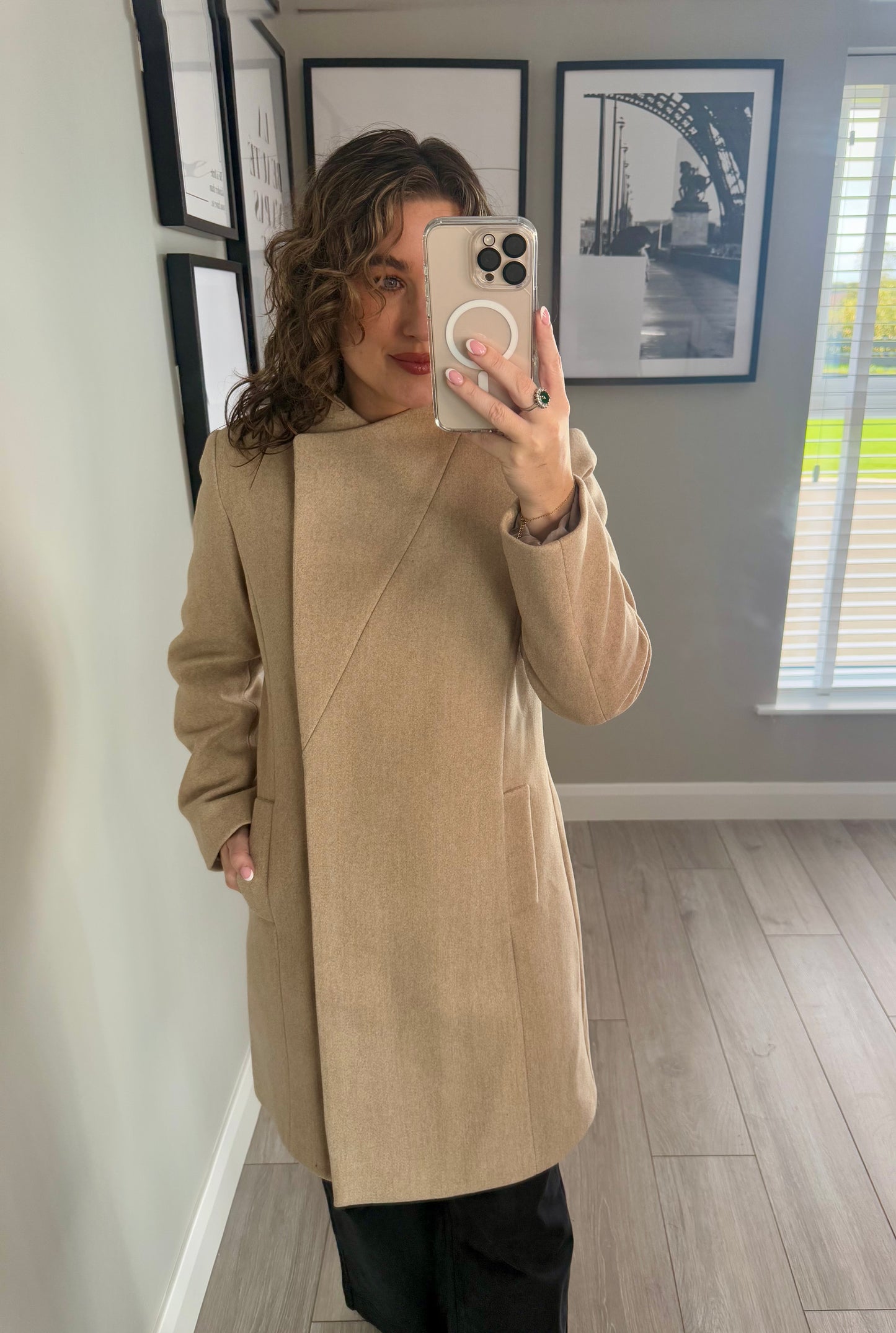 Camel Wrap Coat