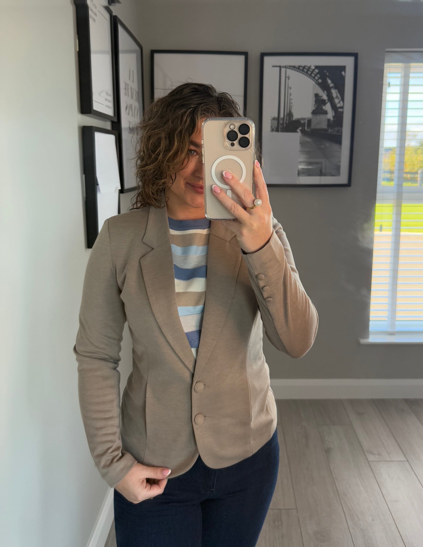 Freequent Taupe Blazer