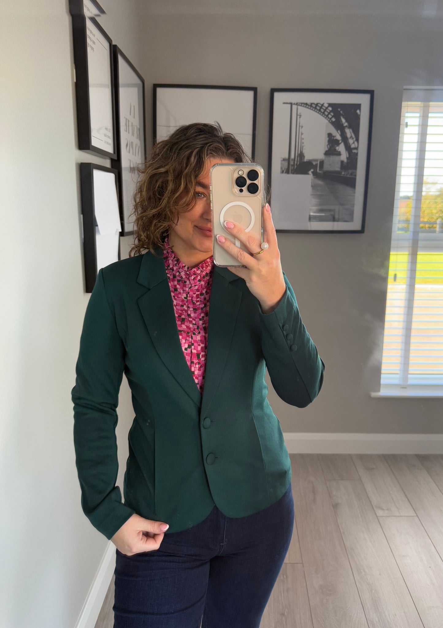 Freequent Forest Green Blazer