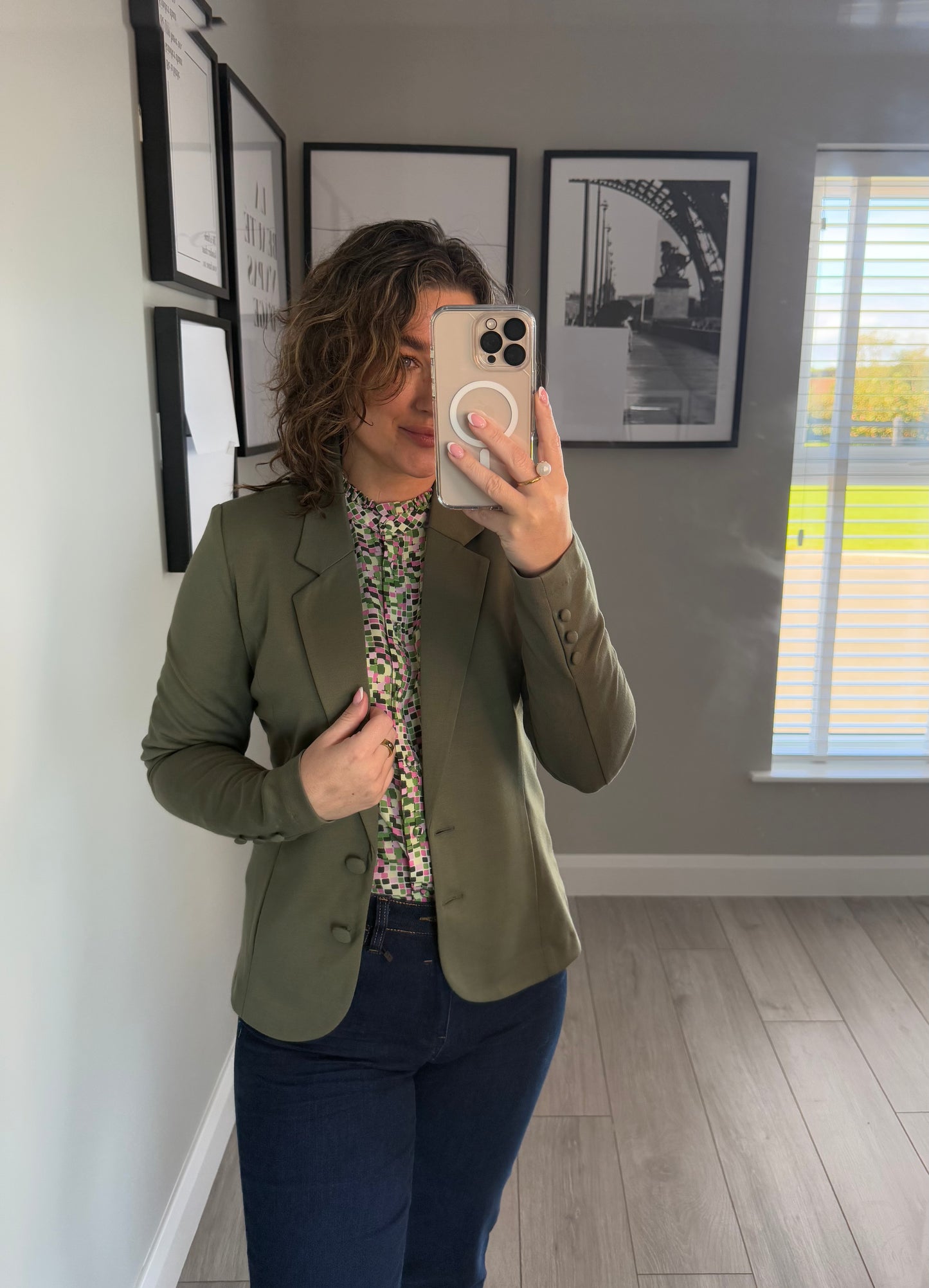 Freequent Khaki Blazer