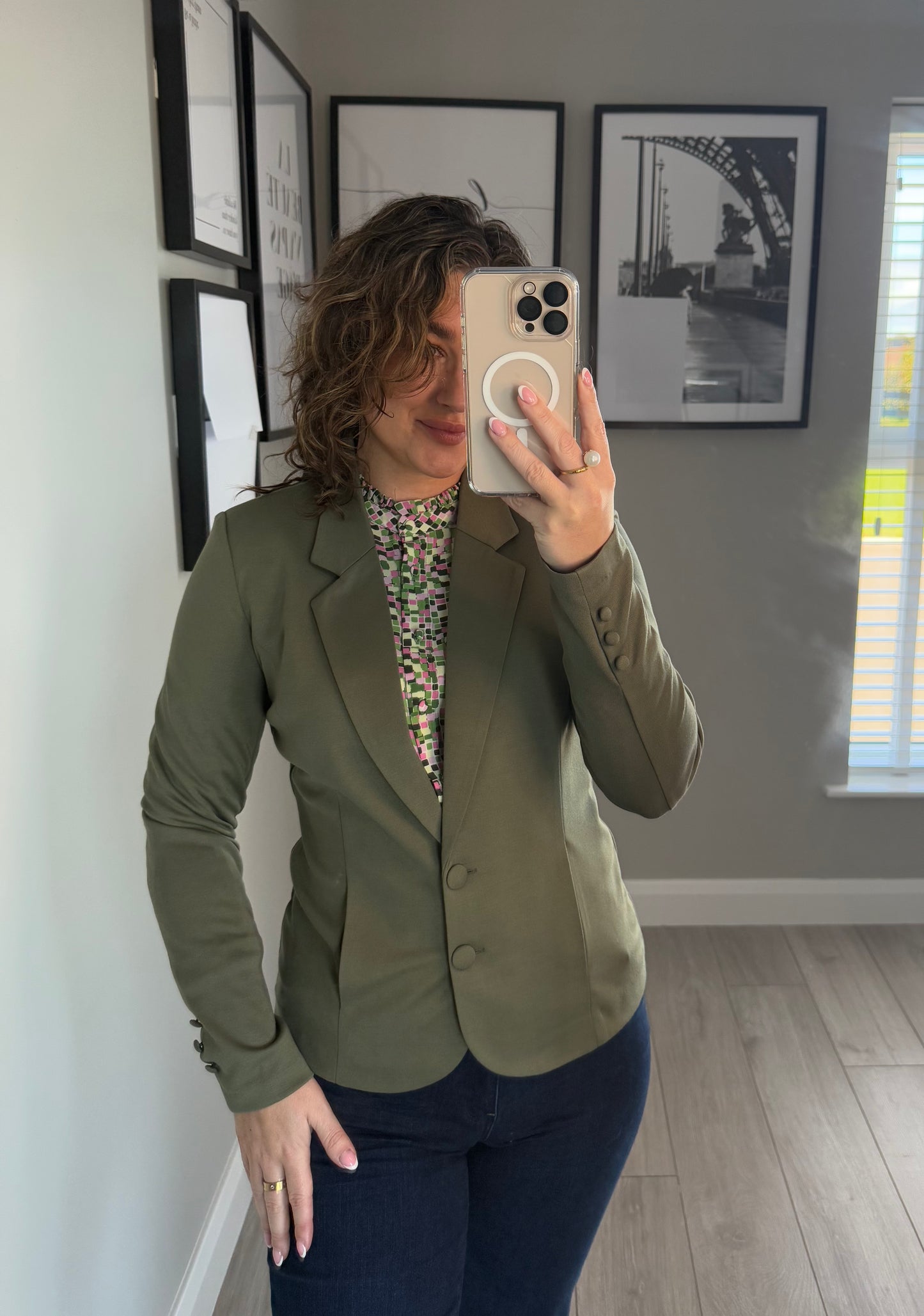 Freequent Khaki Blazer