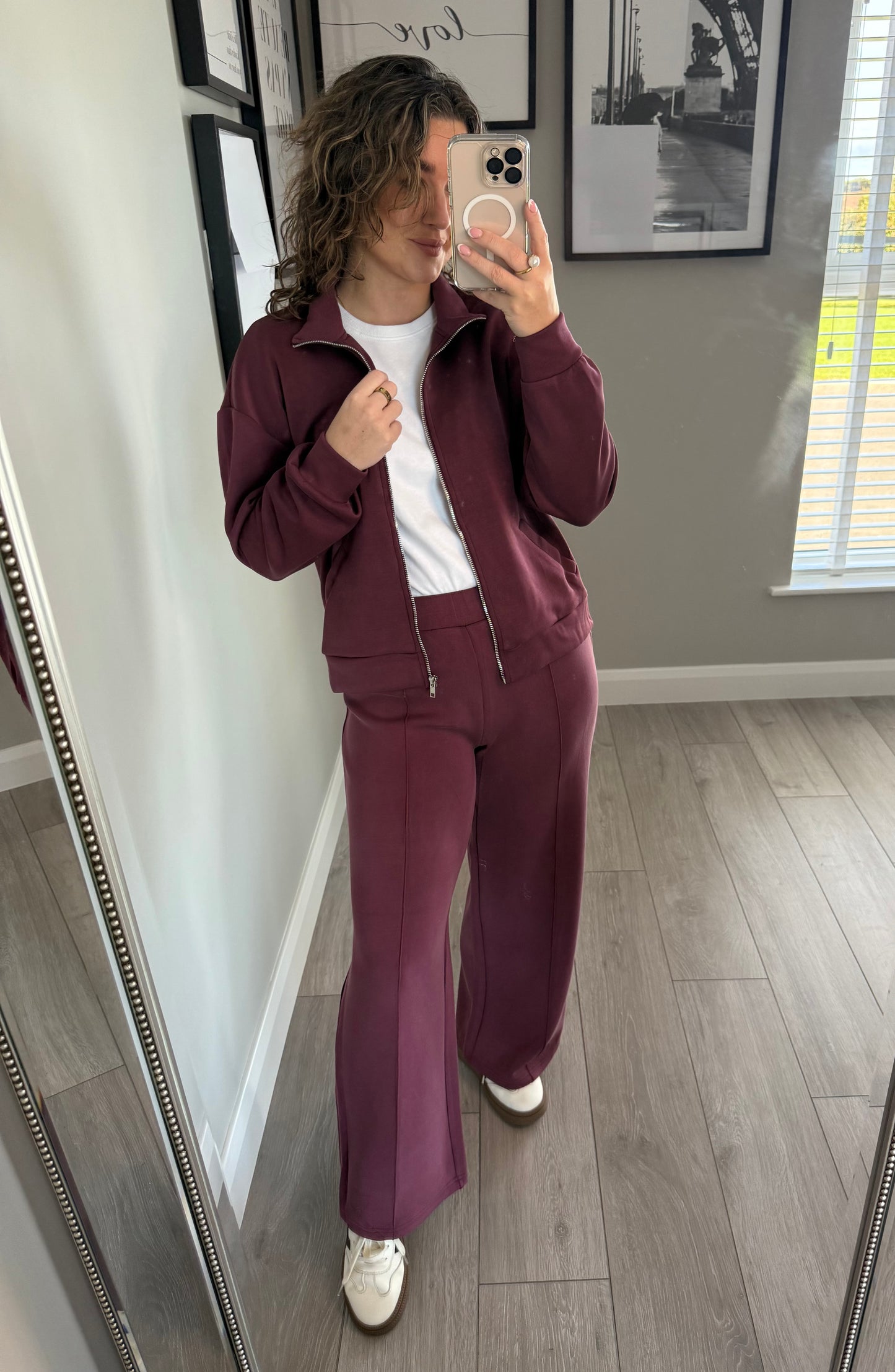 Wine Zip Up Sweatshirt