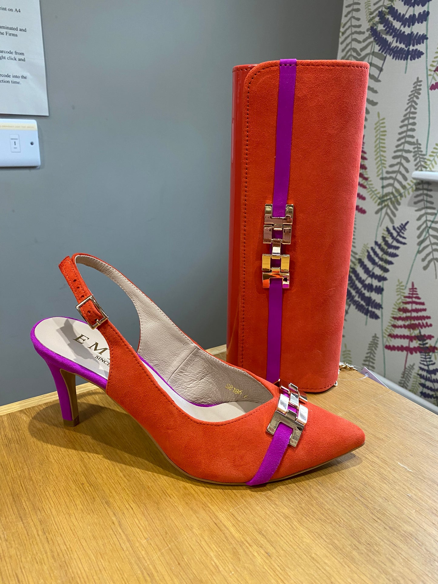 Emis Orange/Magenta Slingback