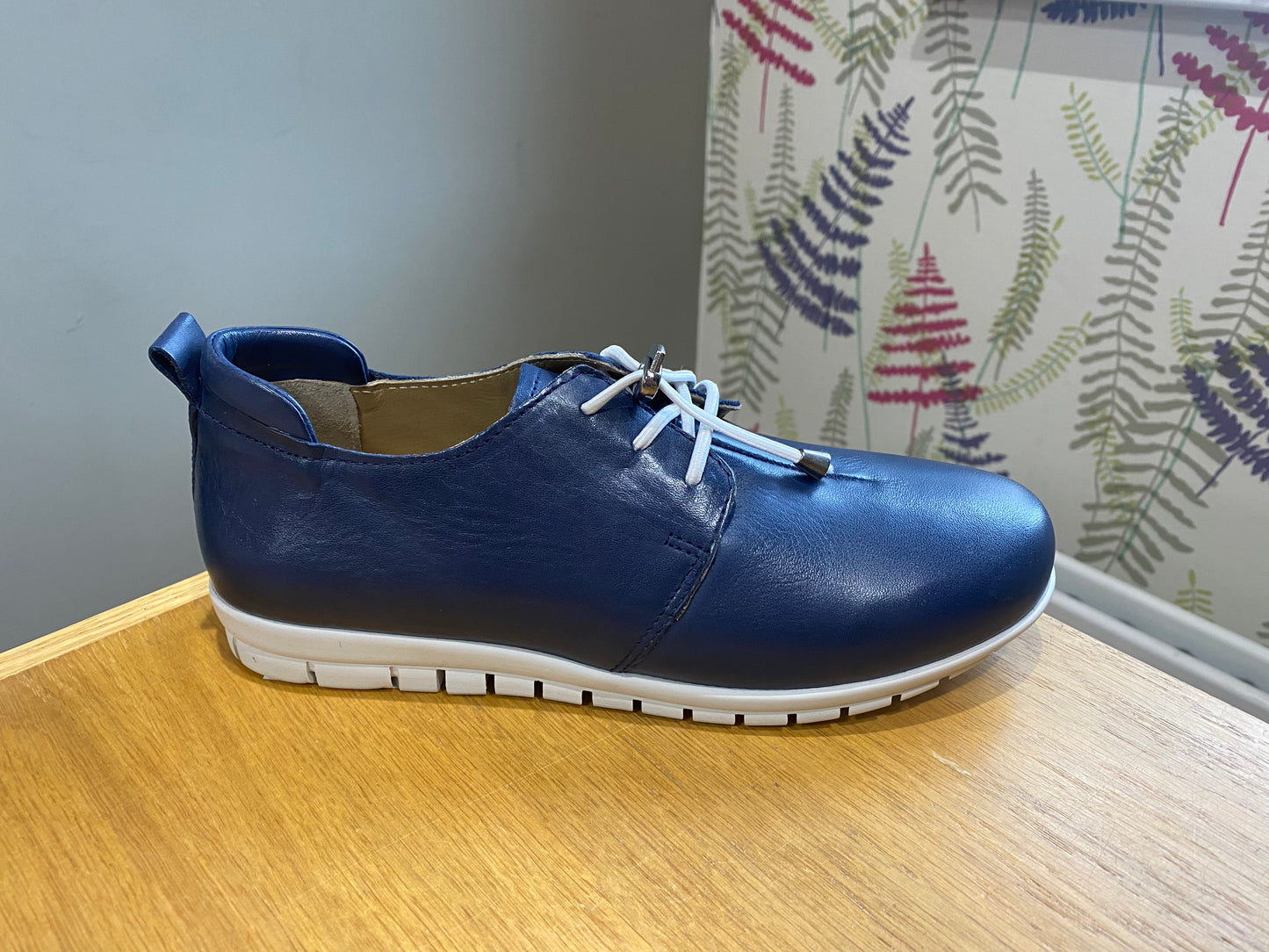 Adesso Sarah Navy Leather Shoe