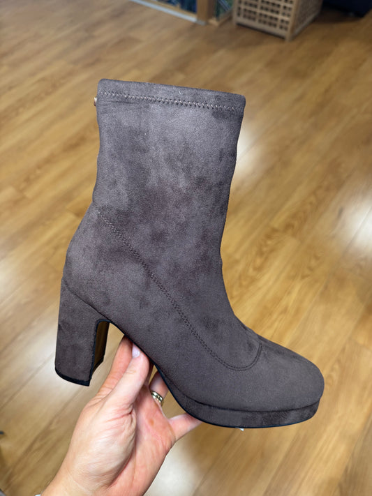 Rant & Rave Sofia Brown Sock Boot