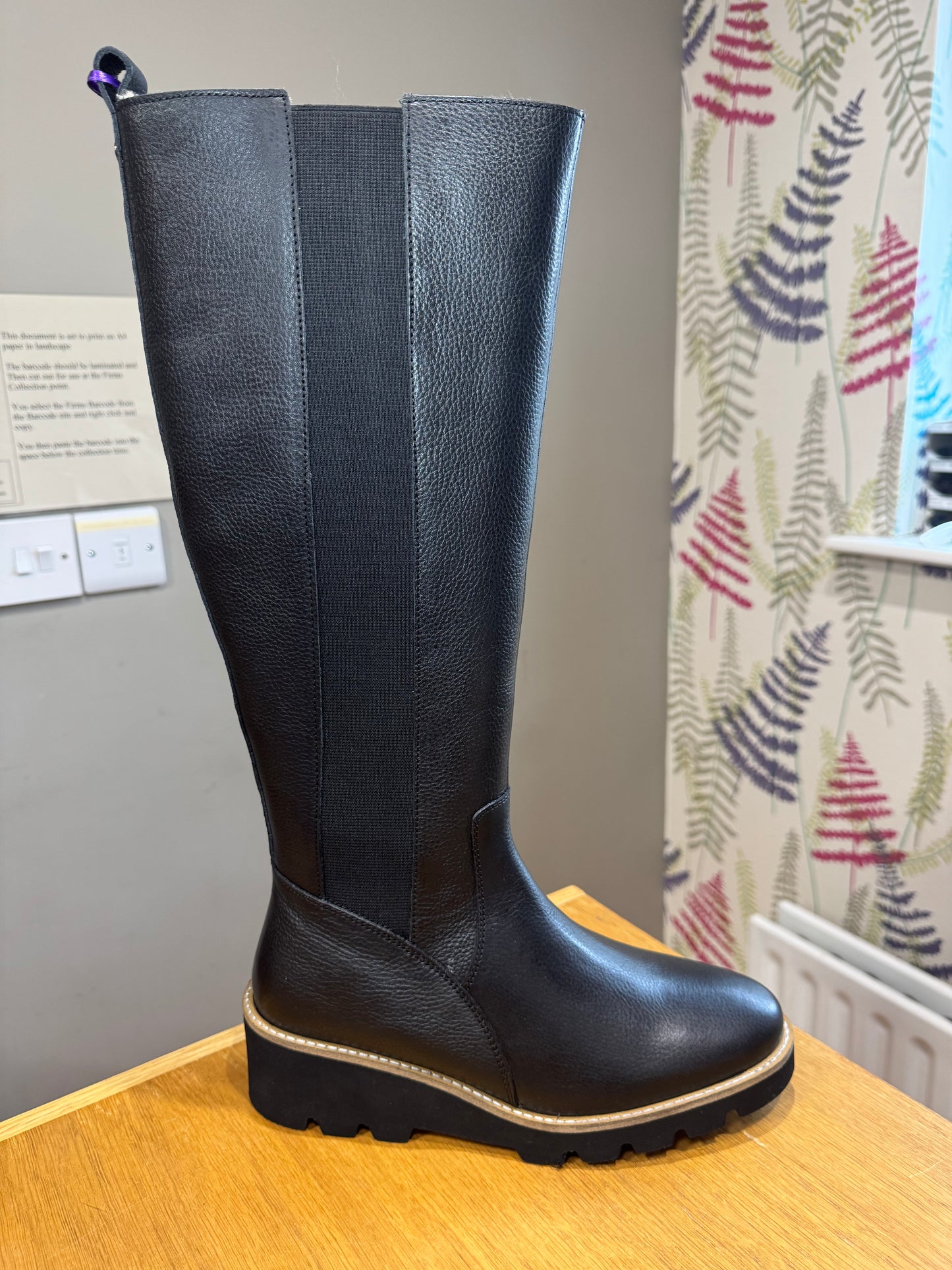 Lotus Wrenley Black Knee Boot