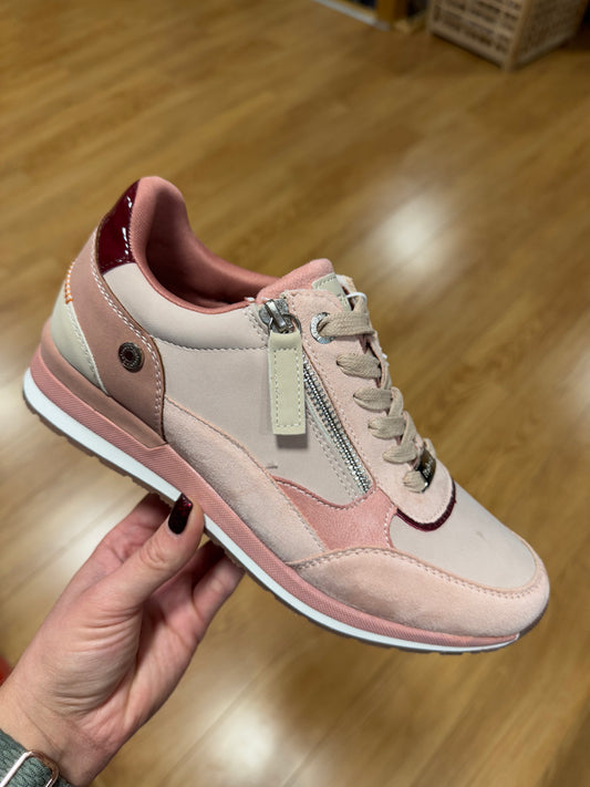 Refresh Nude/Blush Zip Trainer