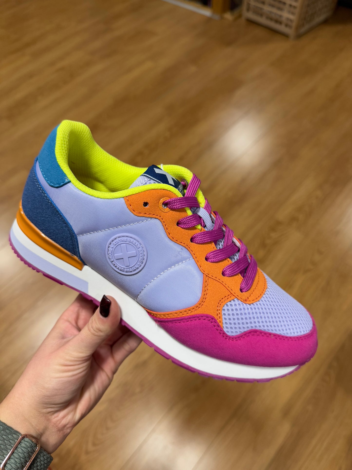 XTI Lilac/Pink Multi Knit Trainer