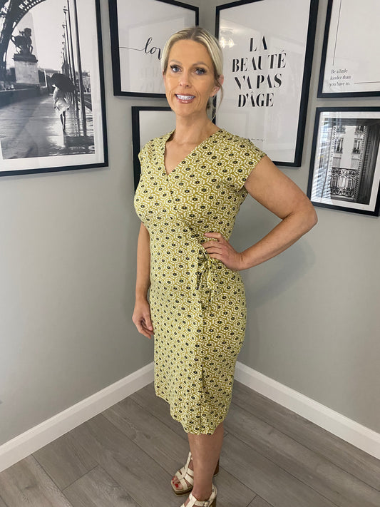 Nomads Lime Wrap Dress