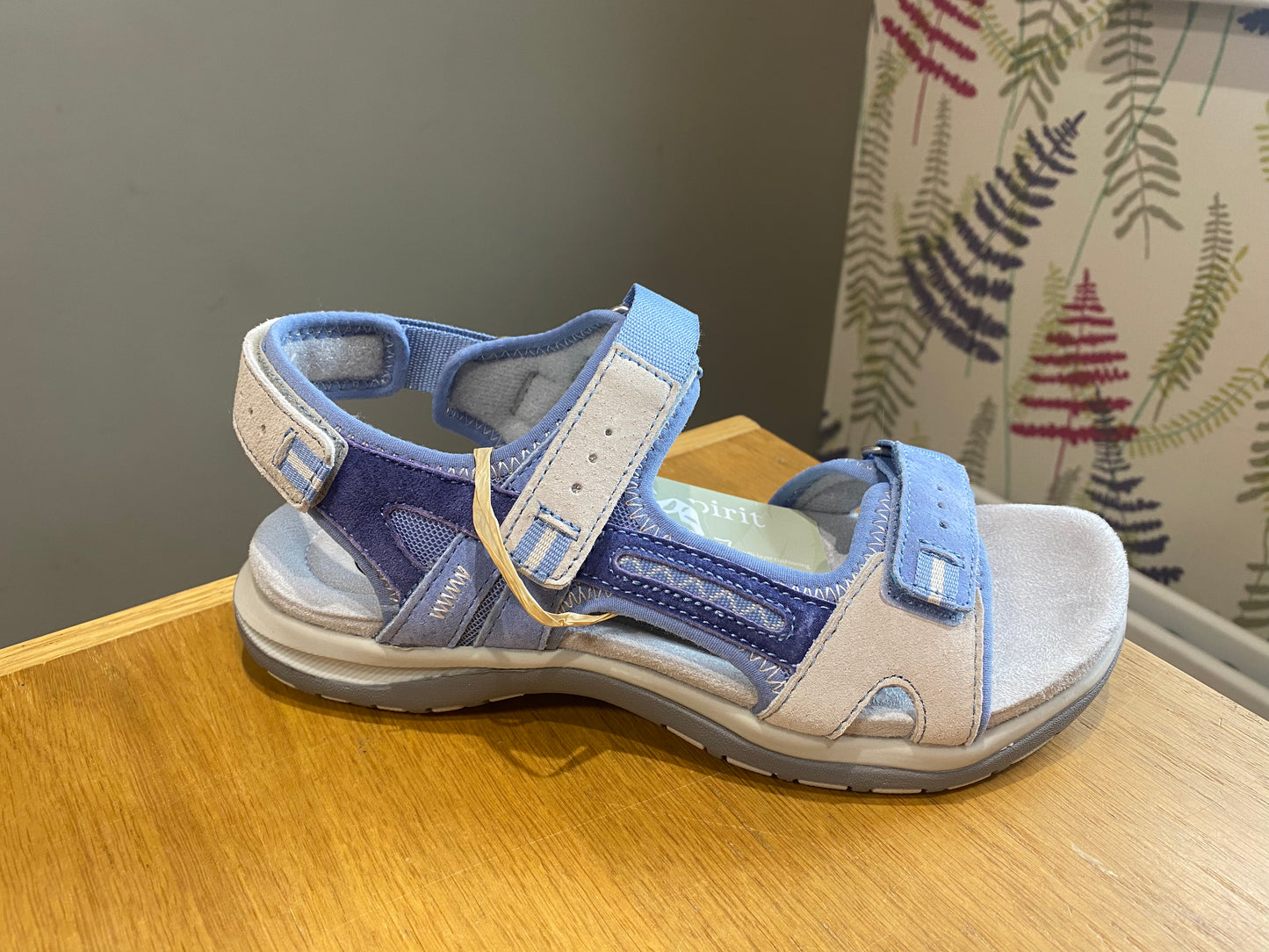 Free Spirit Ziri Blue Velcro Sandal