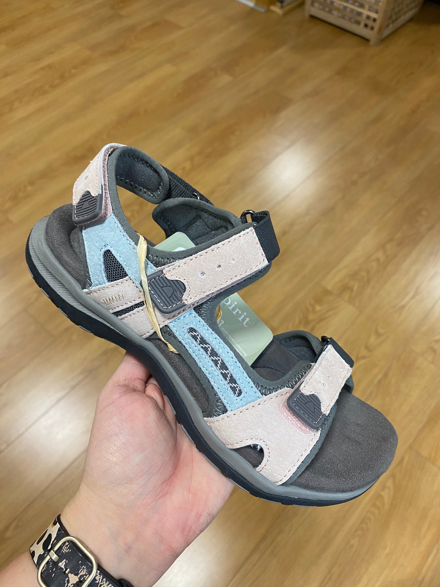 Free Spirit Ziri Pink Velcro Sandal