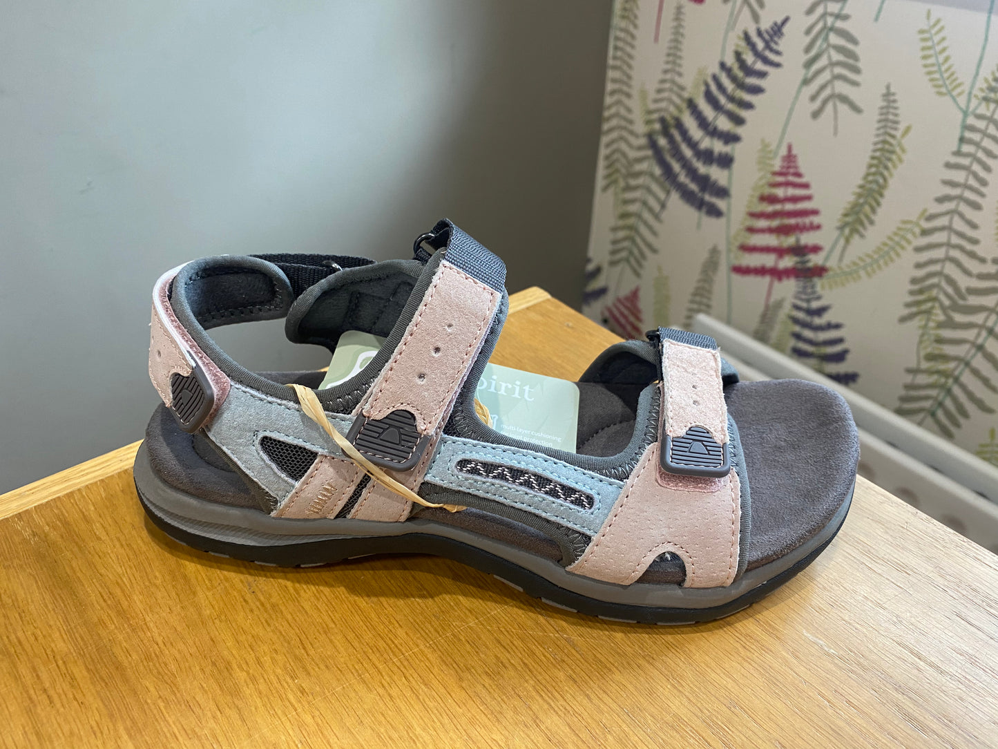 Free Spirit Ziri Pink Velcro Sandal