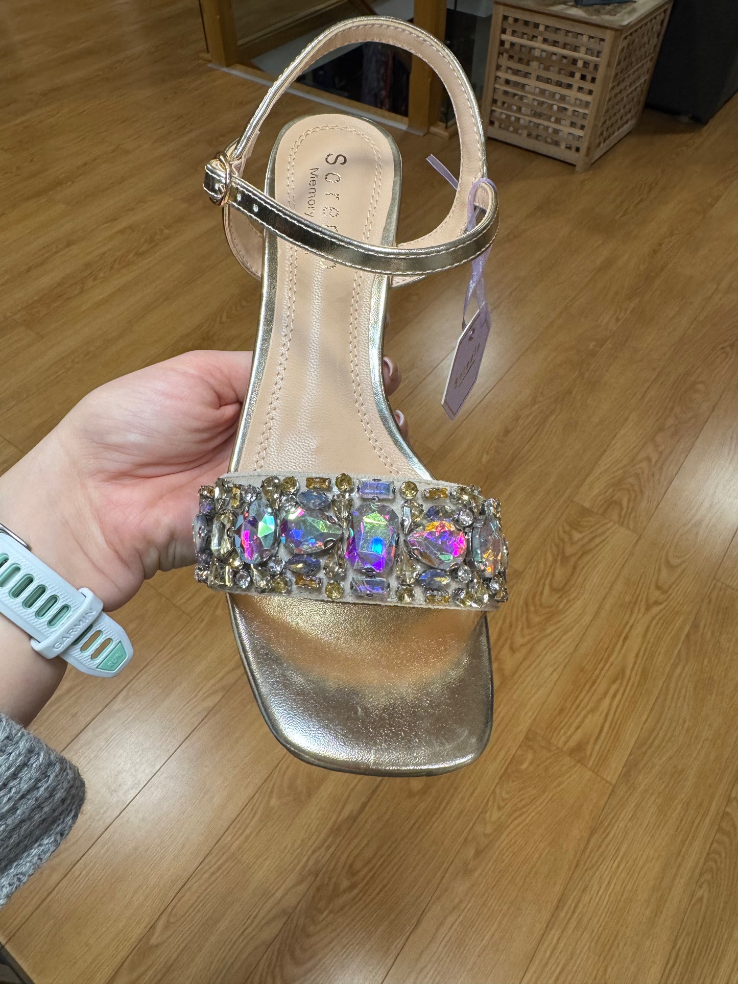 Sorento Glin Gold Gem Sandal