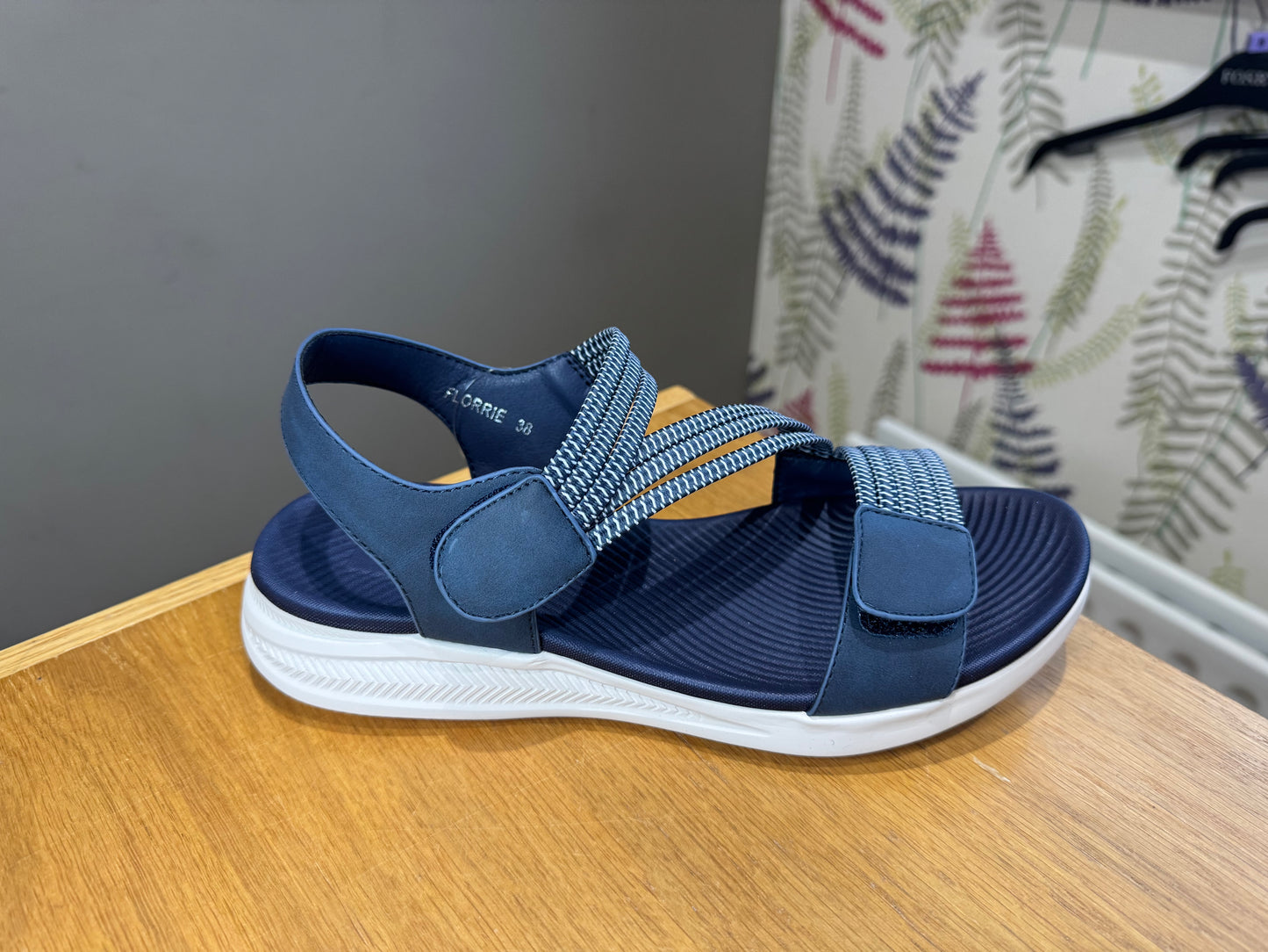 Redz Navy Velcro Sandal
