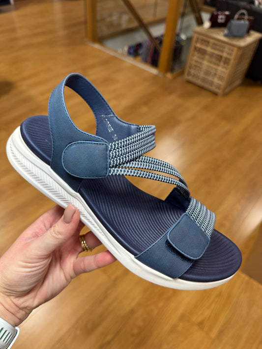 Redz Navy Velcro Sandal