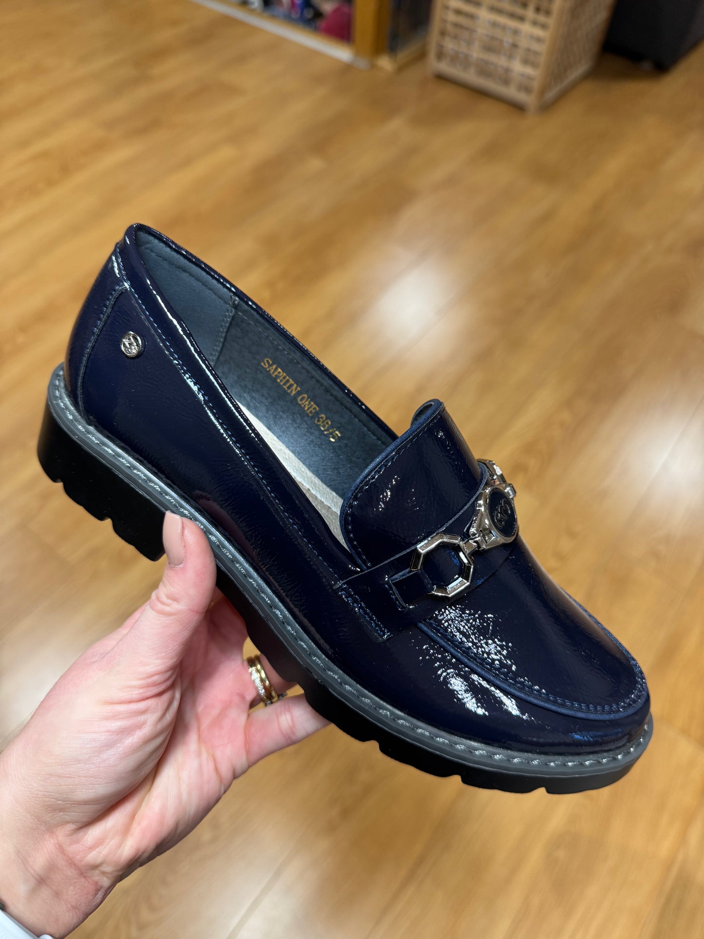 Zanni & Co Saphin Cobalt Patent Loafer