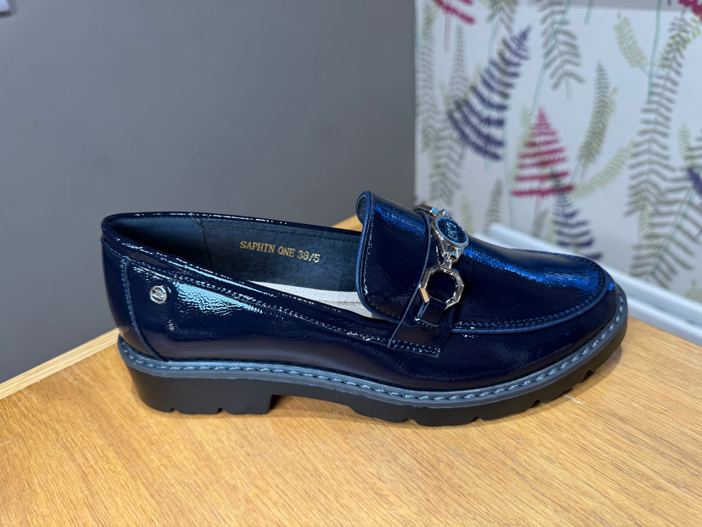 Zanni & Co Saphin Cobalt Patent Loafer
