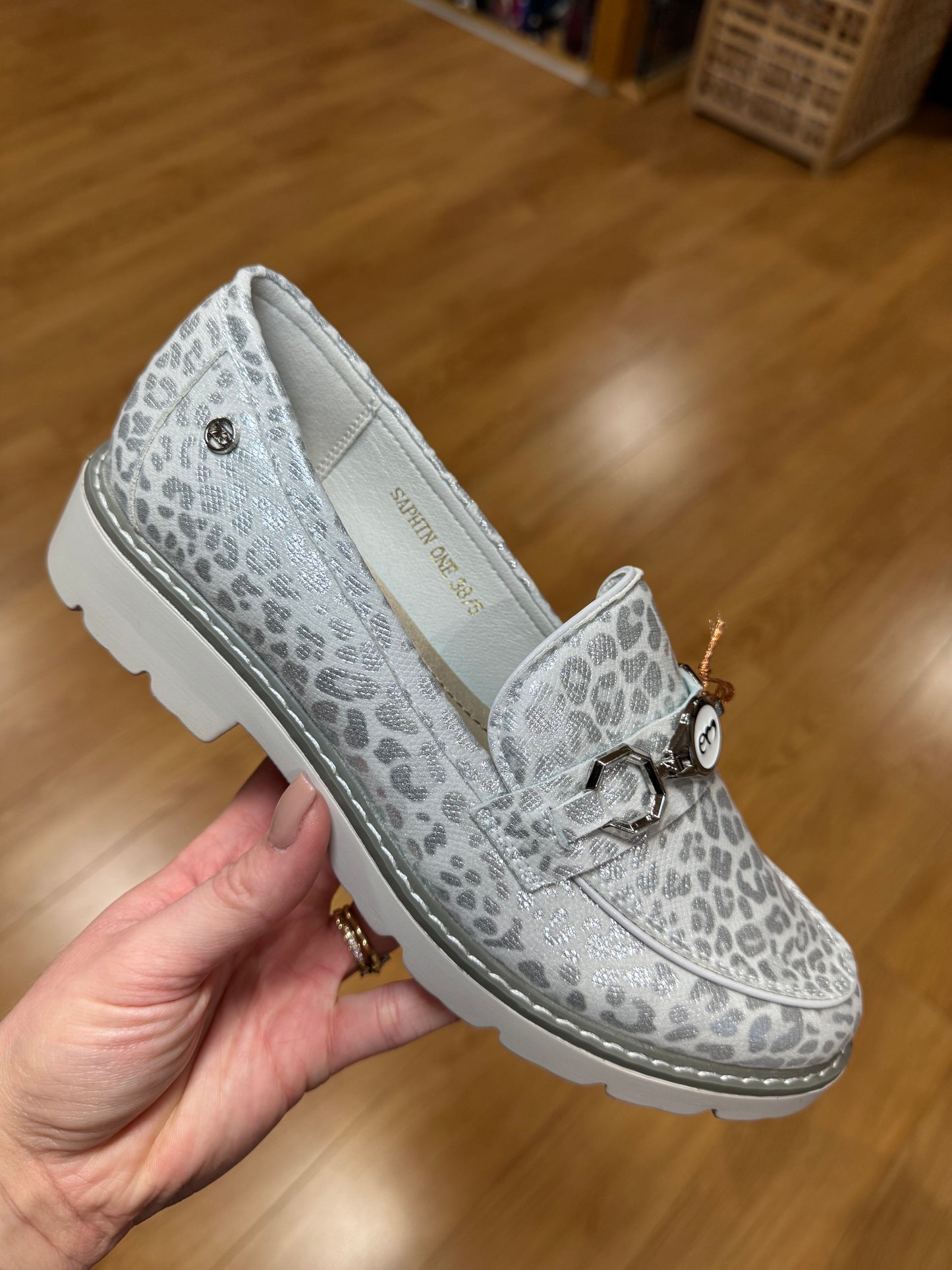 Zanni & Co Saphin Silvery Cheetah Loafer