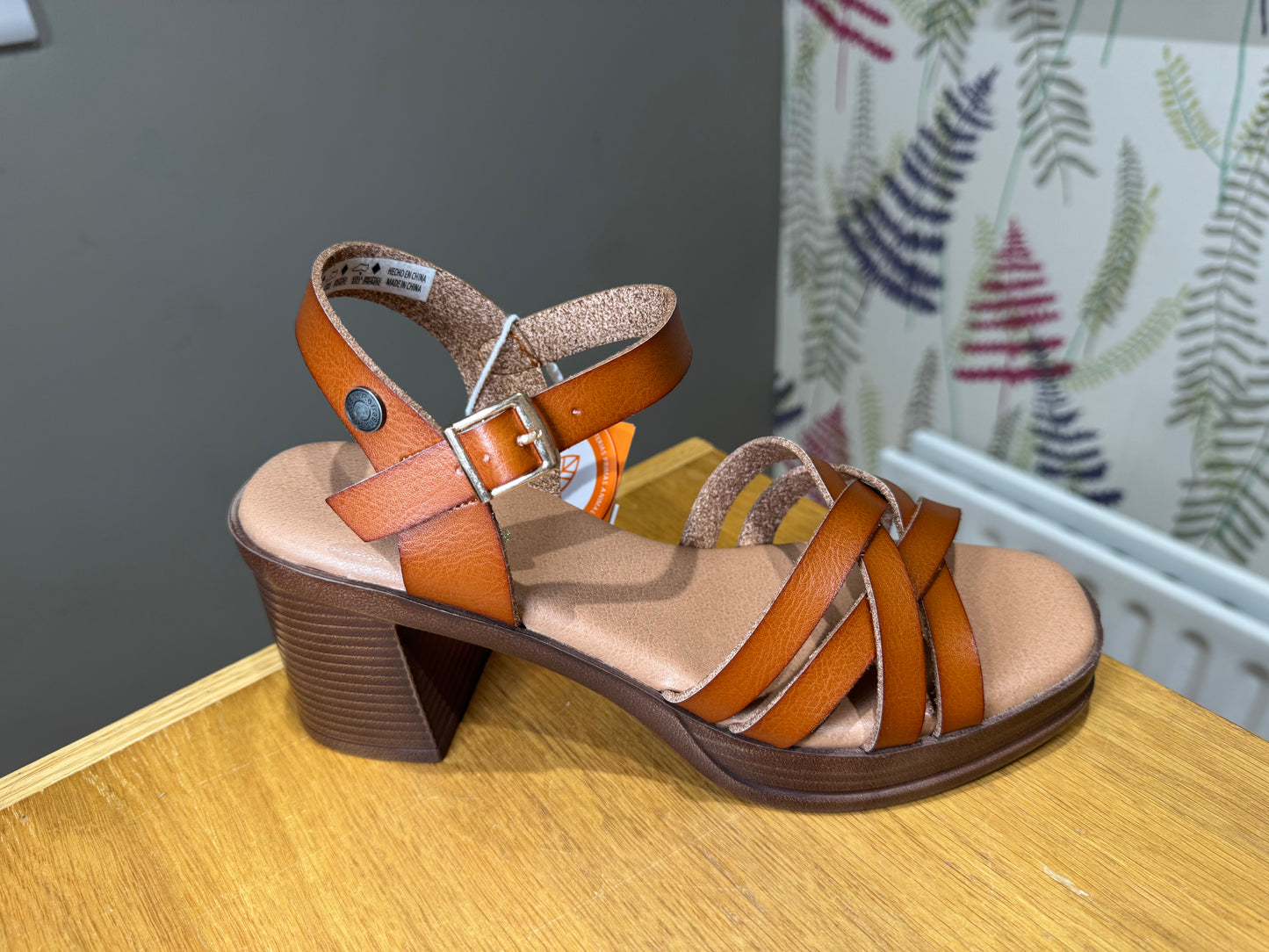 Refresh Camel Heeled Sandal