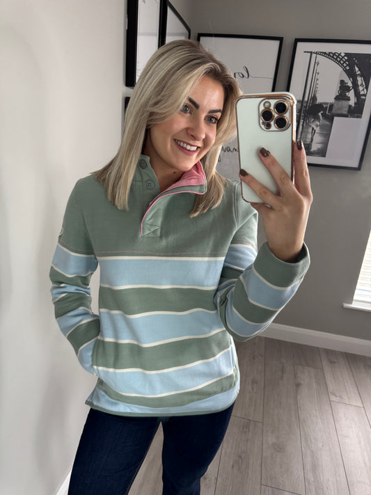 Brakeburn Engineered Stripe Sweatshirt