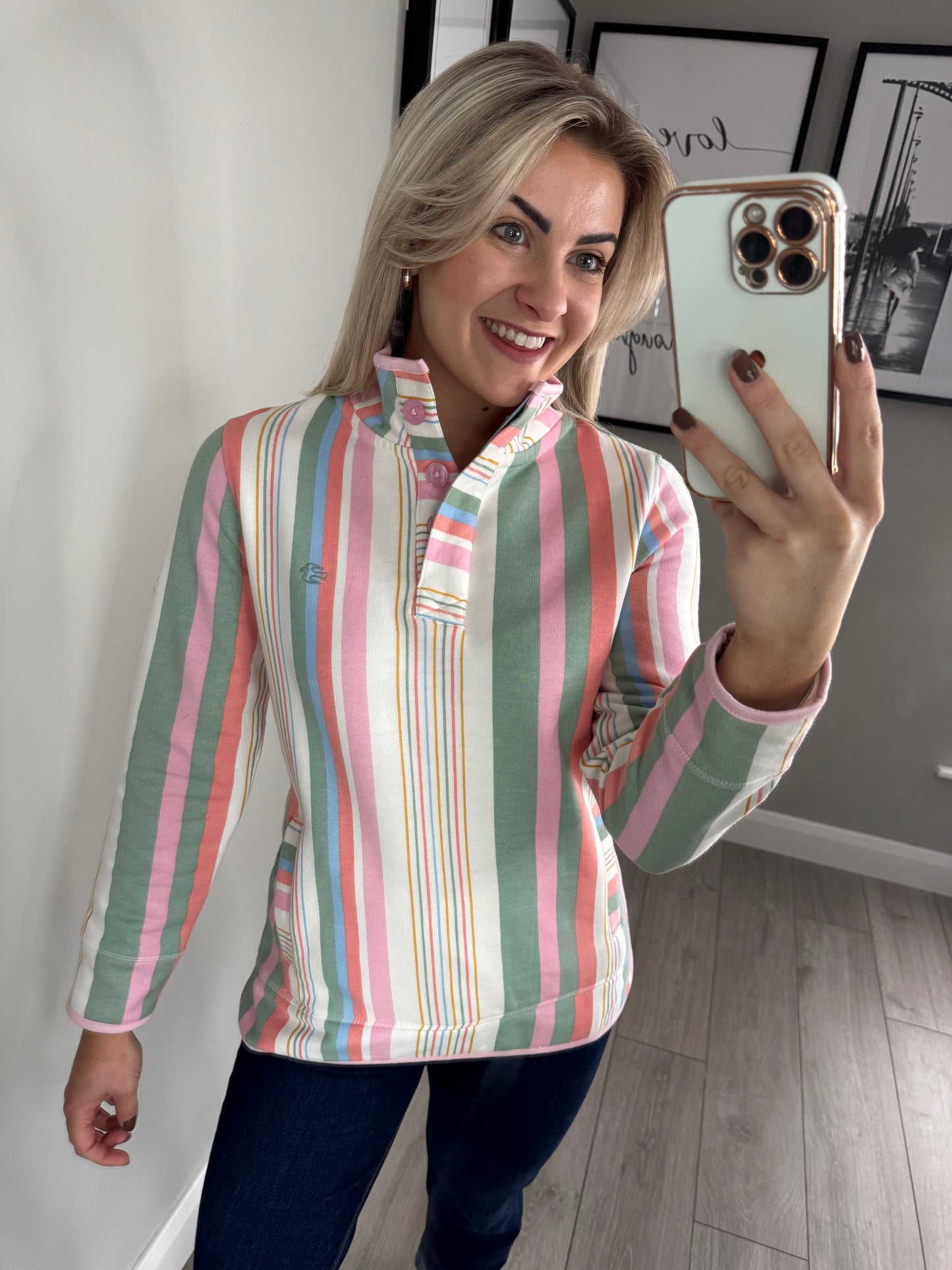 Brakeburn Stripe Quarter Sweatshirt