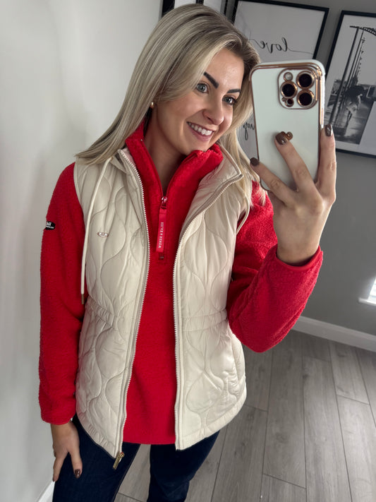 Relax & Renew Denise Cream Quilted Gilet