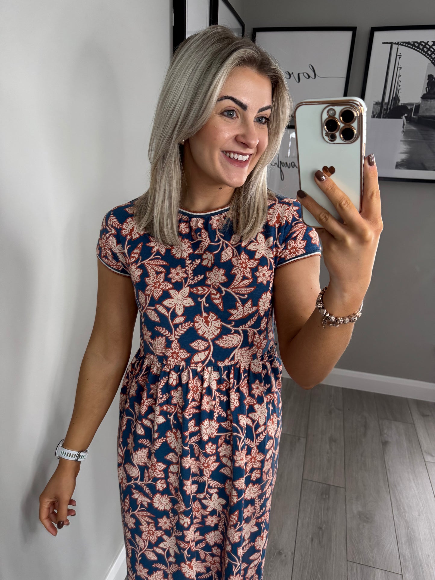Brakeburn Midnight Garden Denim Dress