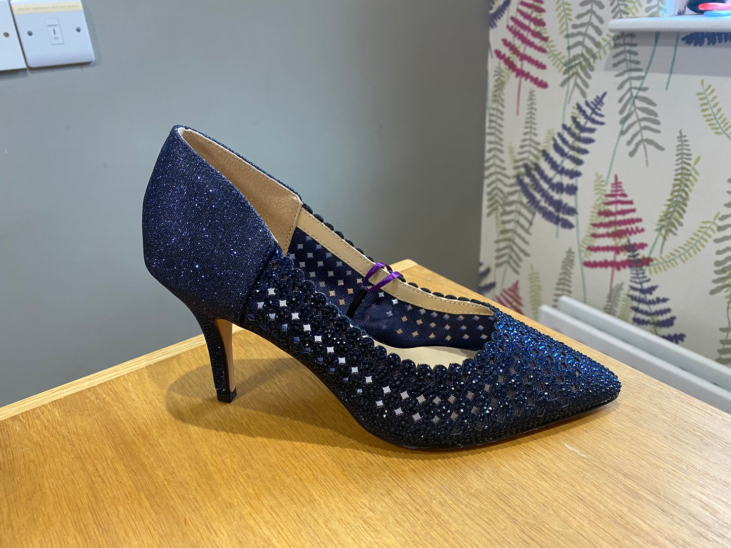 Lotus Viva Navy Shimmer Shoe