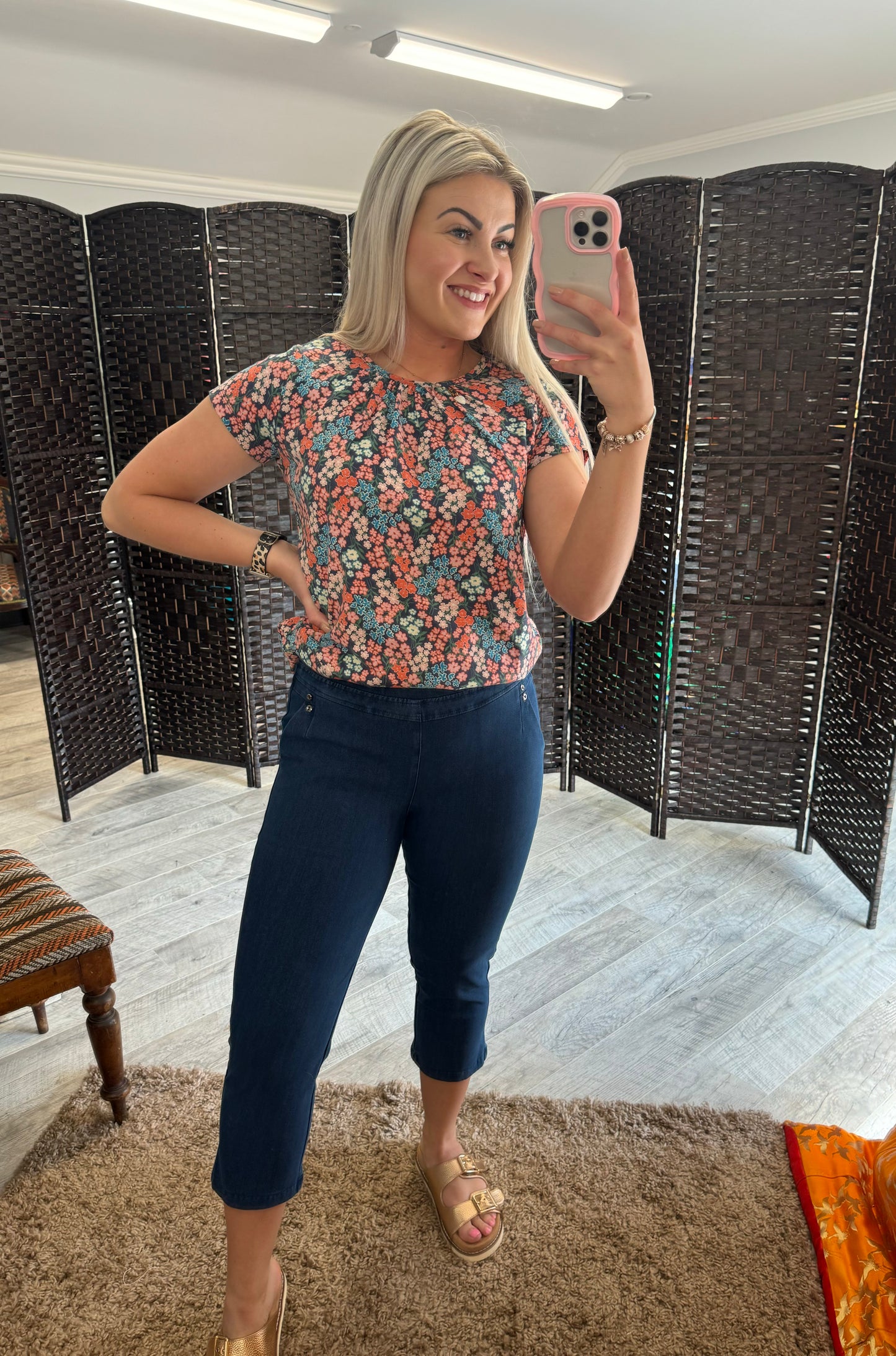 Claudia Denim Crops