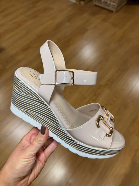 Zanni & Co Yamar Blush Wedge Sandal