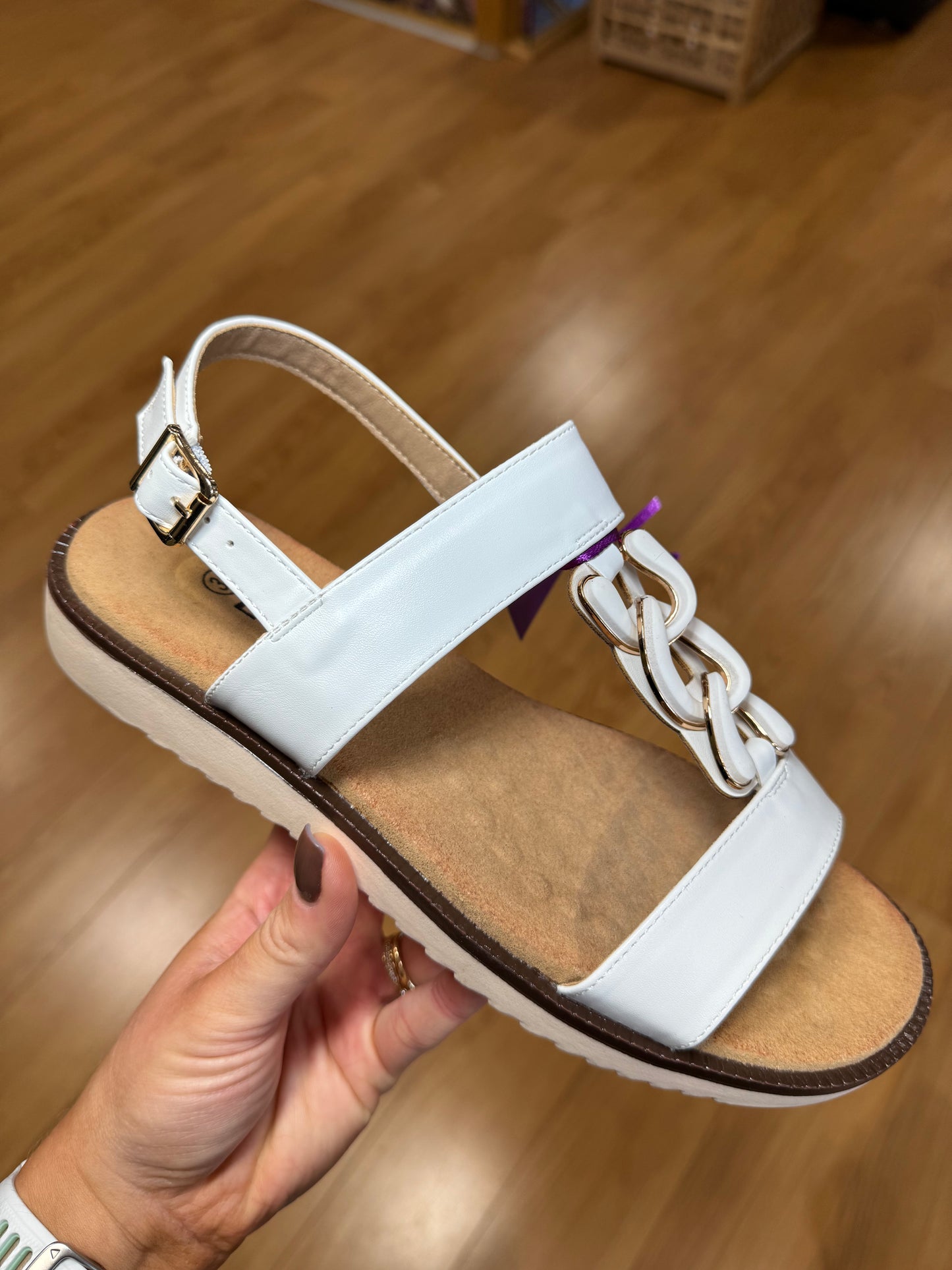 Lotus Joana White Sandal