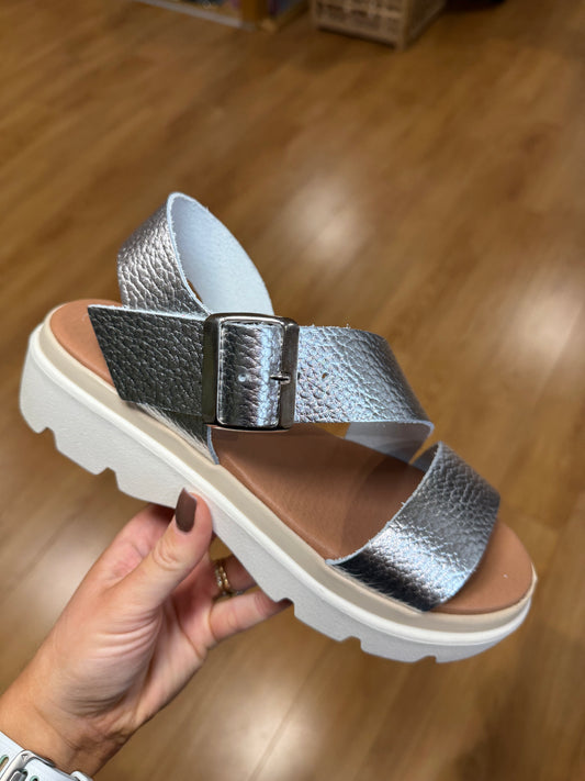 Lotus Luana Silver Sandal