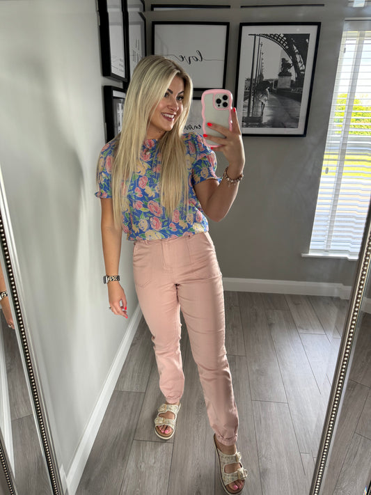 Rant & Rave Prue Blush Cargo Trousers