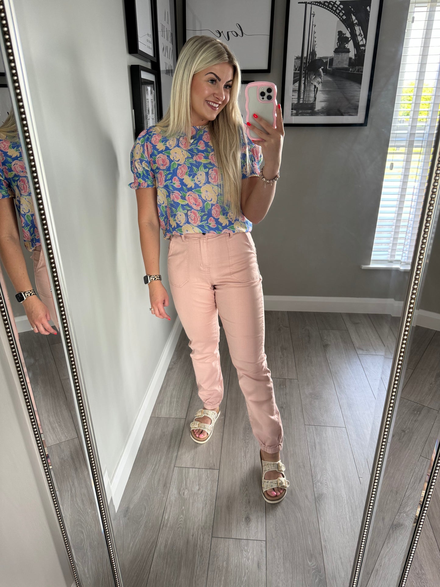 Rant & Rave Prue Blush Cargo Trousers