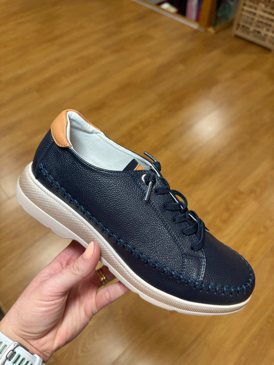 OMG Gastun Navy Elasticated Slip On