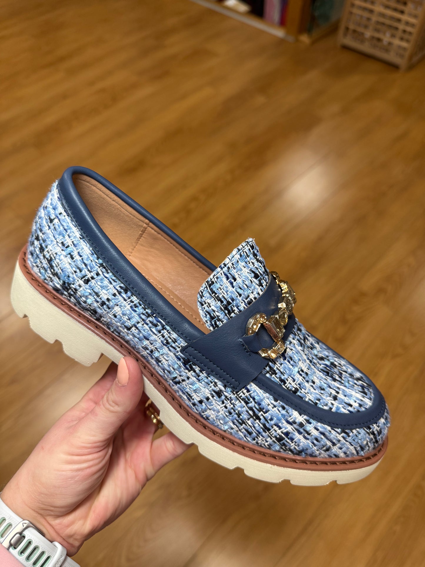 Zanni & Co Cuavan Cobalt Tweed Loafer