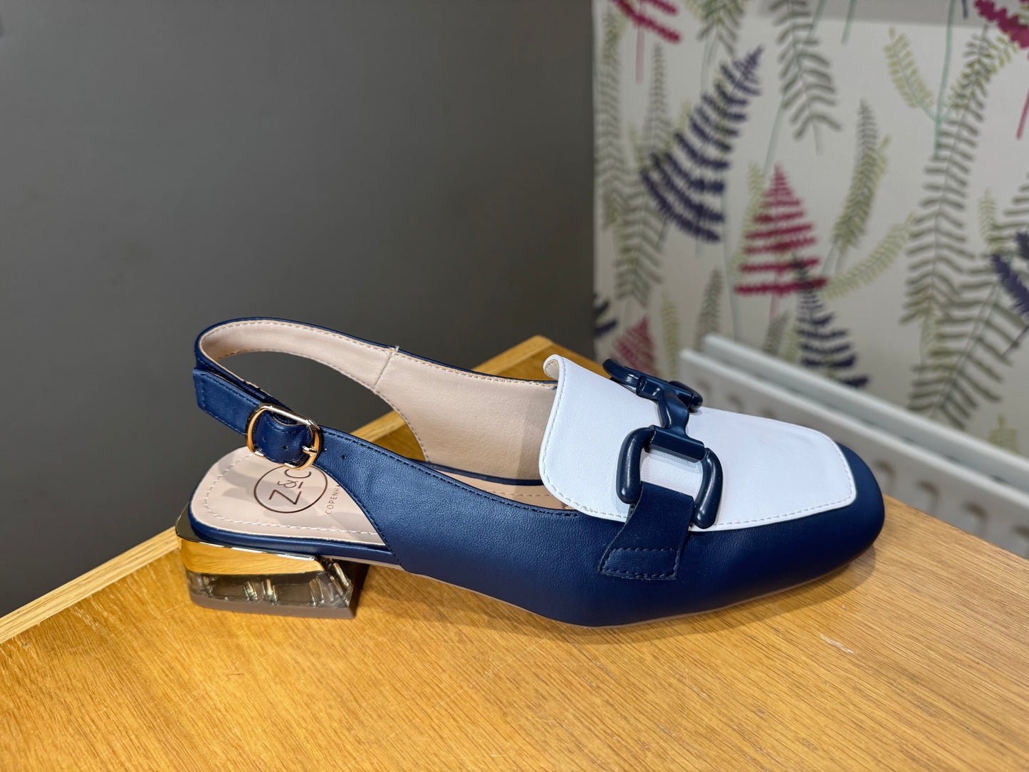 Zanni & Co Diraz Navy Slingback Loafer
