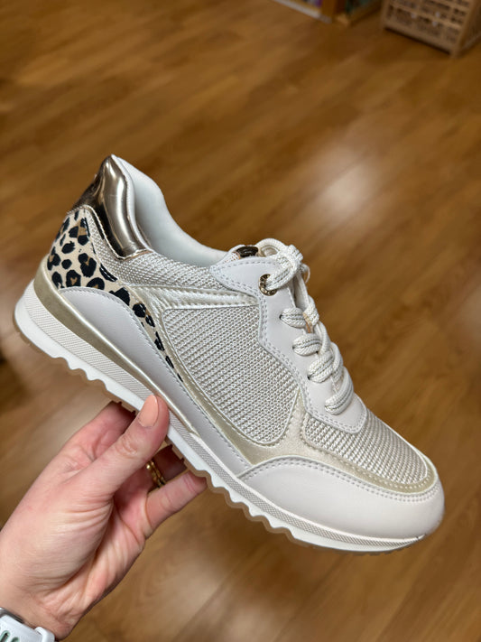 Marco Tozzi Cream/Leopard Trainer