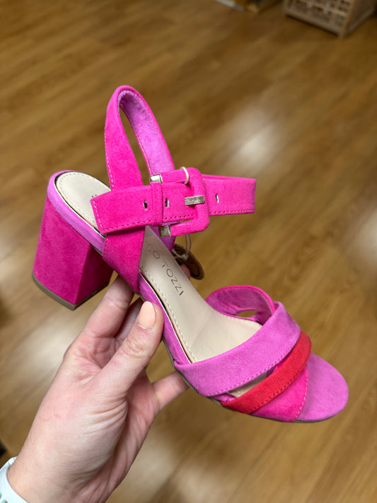 Marco Tozzi Pink Multi Heeled Sandal