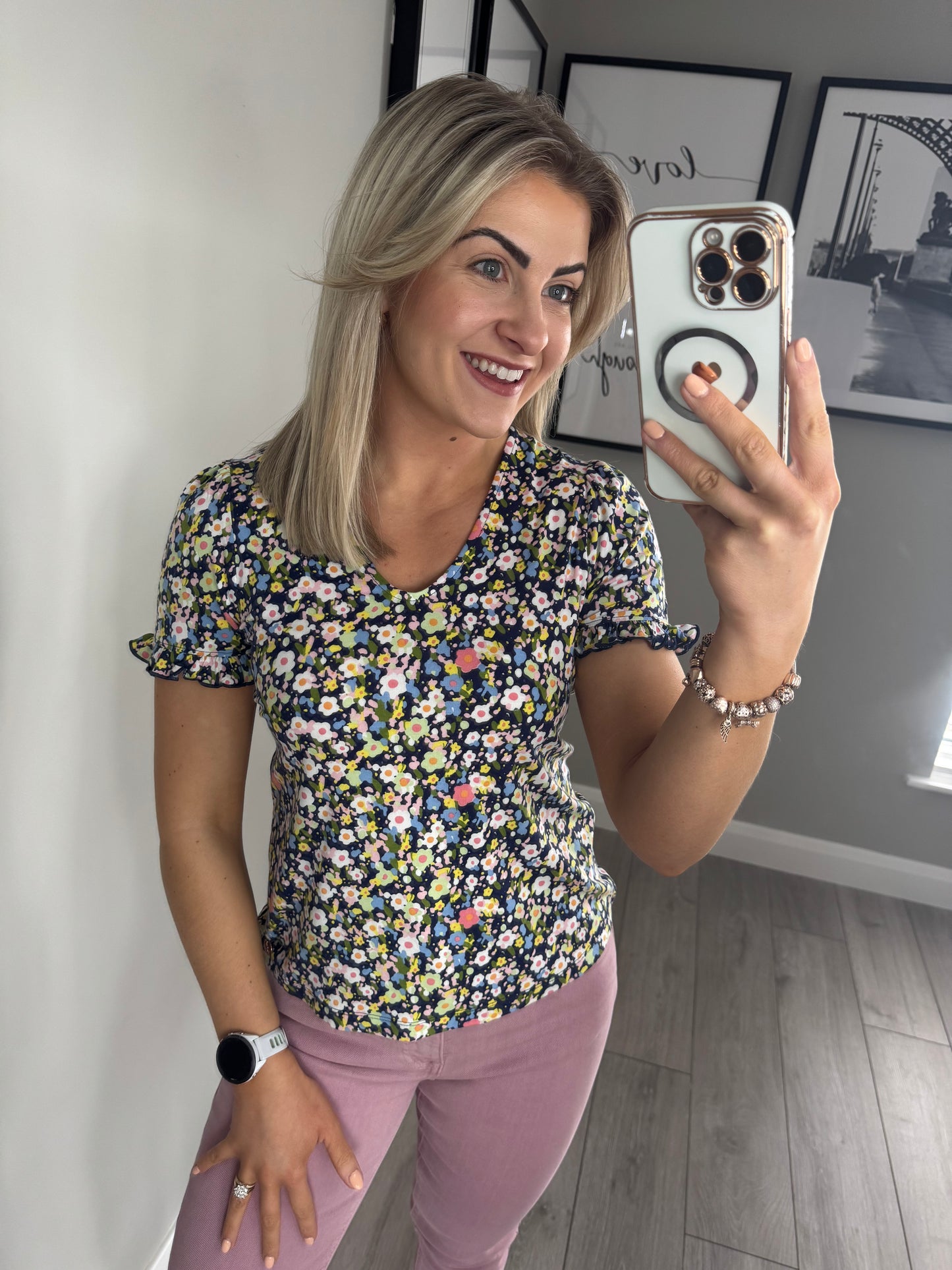 Rant & Rave Lilah Navy Top