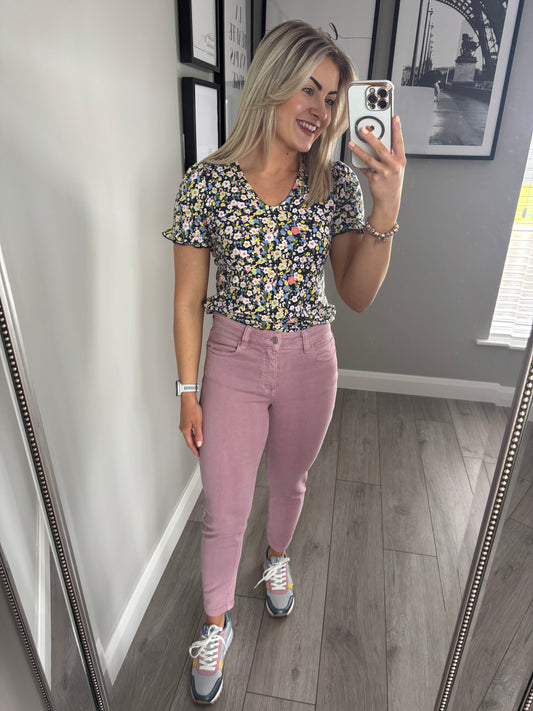Pinns Soft Pink Slim Jean