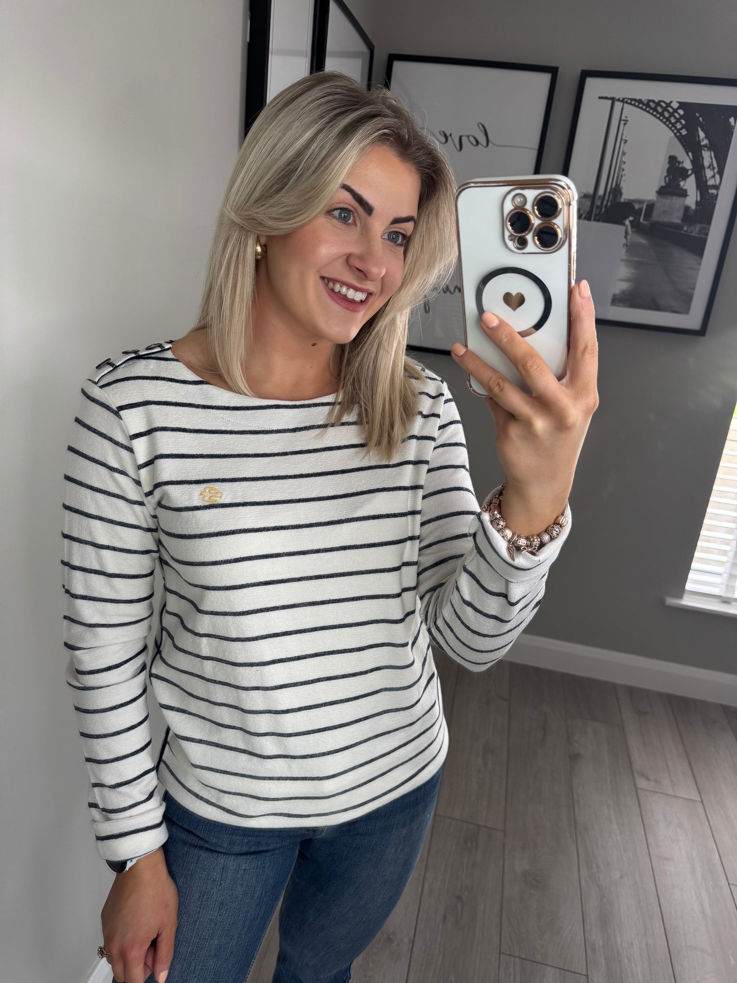 Brakeburn Stripe Bella Crew Neck