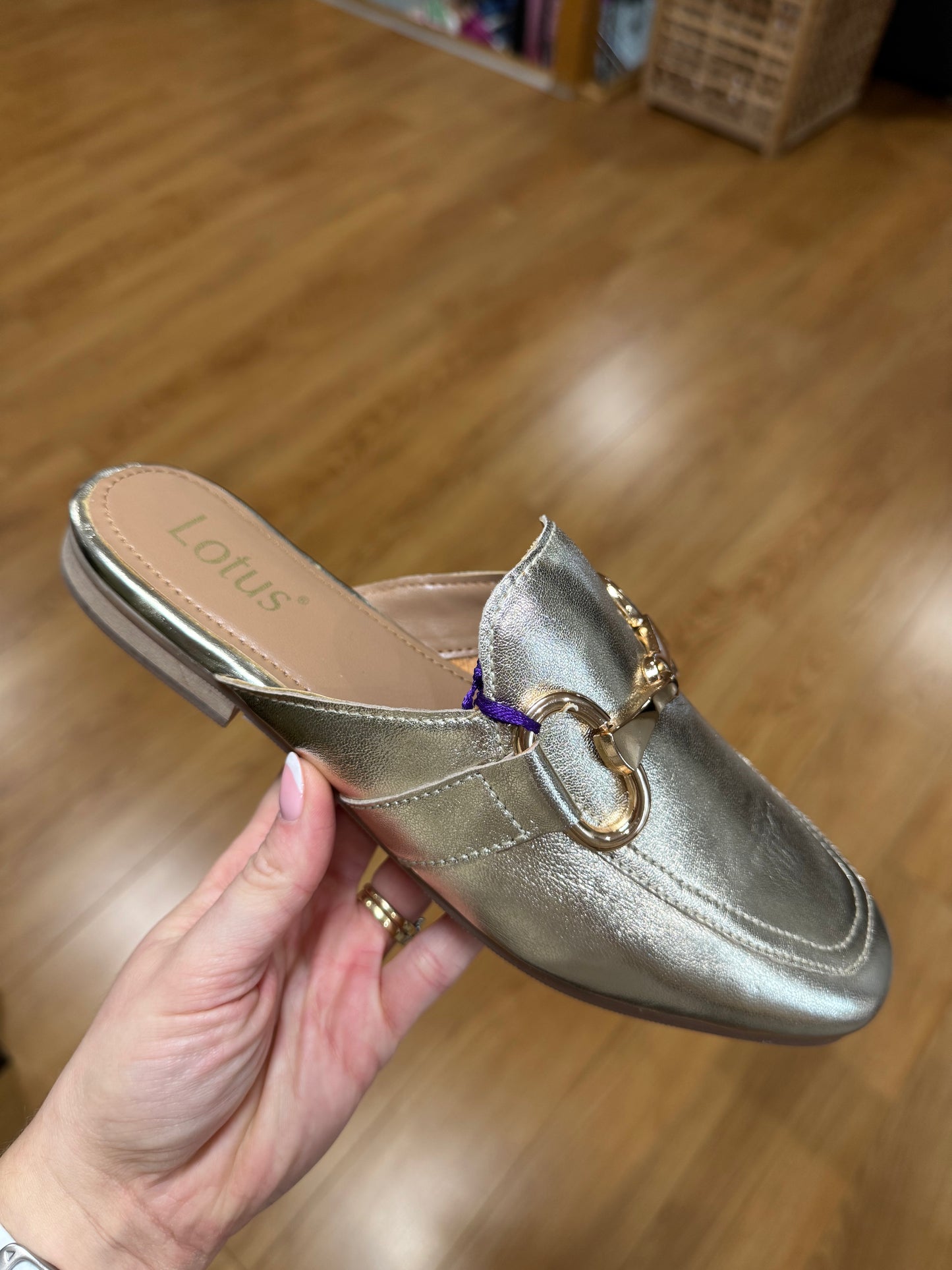 Lotus Taylor Gold Slip On