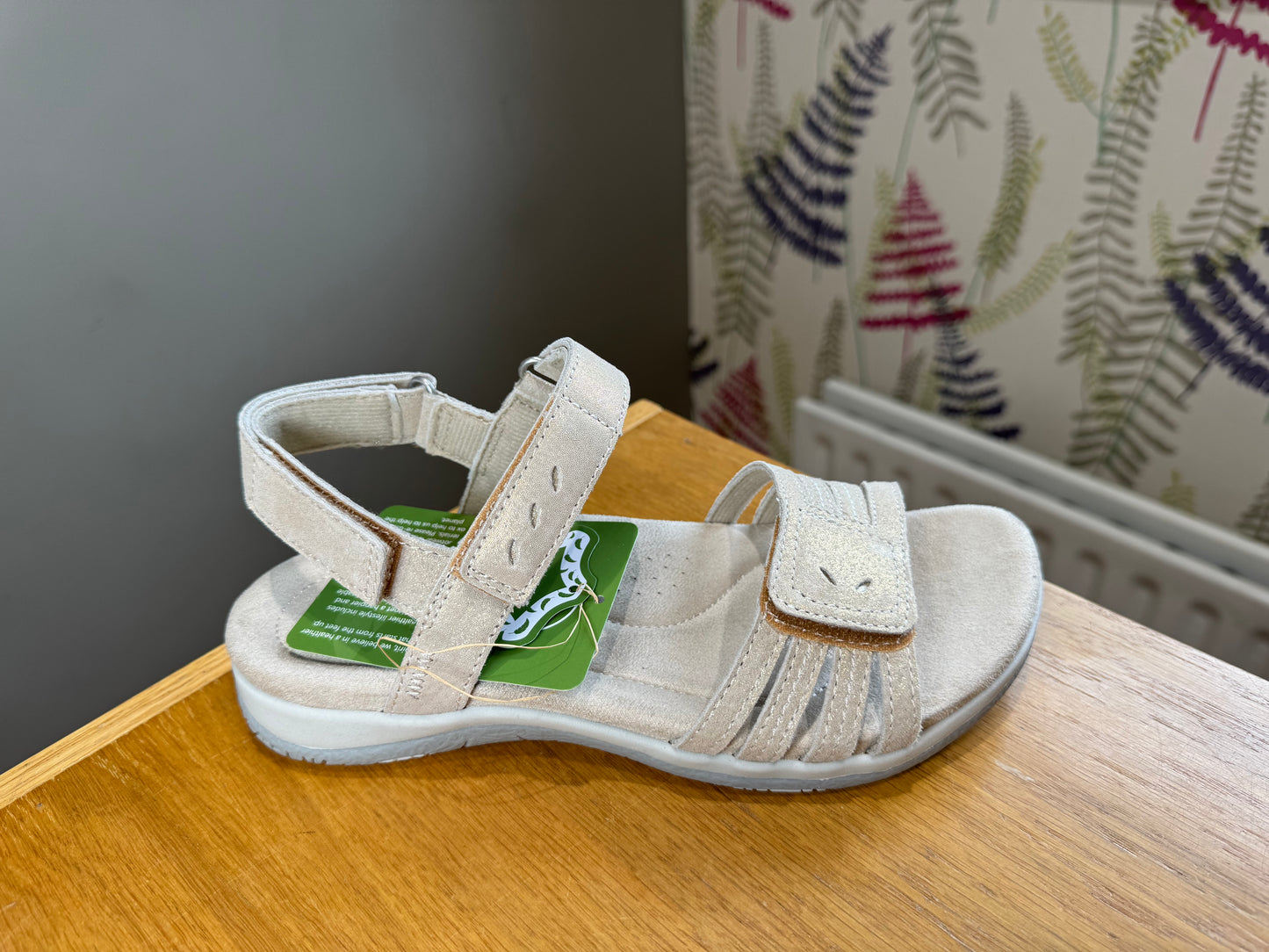 Free Spirit Maddy Champagne Velcro Sandal