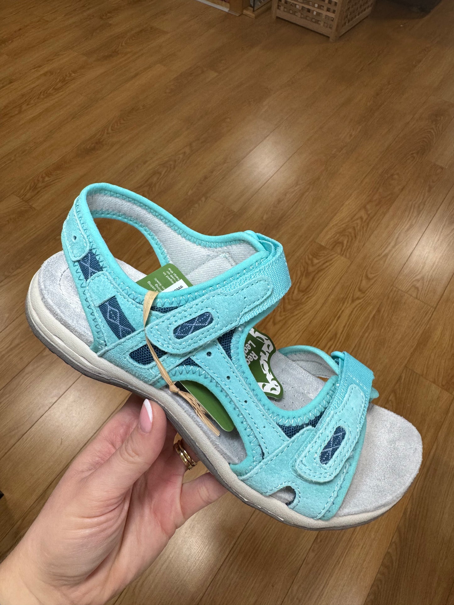 Free Spirit Frisco Aqua Velcro Sandal