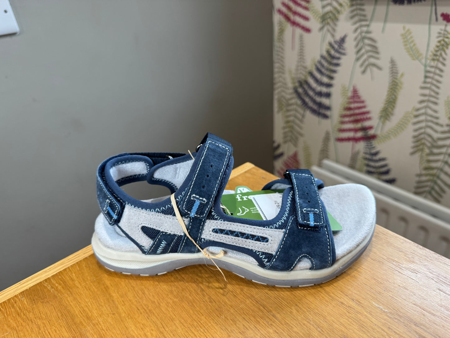 Free Spirit Ziri Navy Velcro Sandal