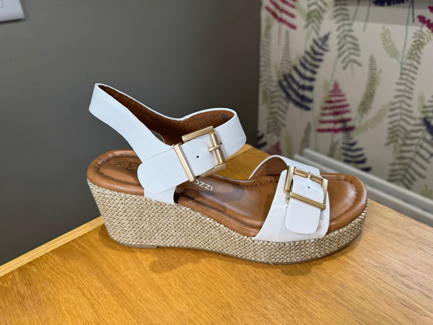 Marco Tozzi White Wedge Sandal