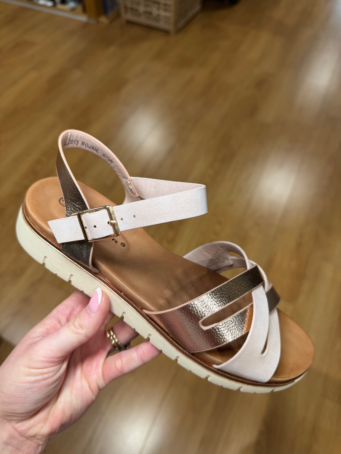 Lunar Jane Blush/Rose Gold Sandal