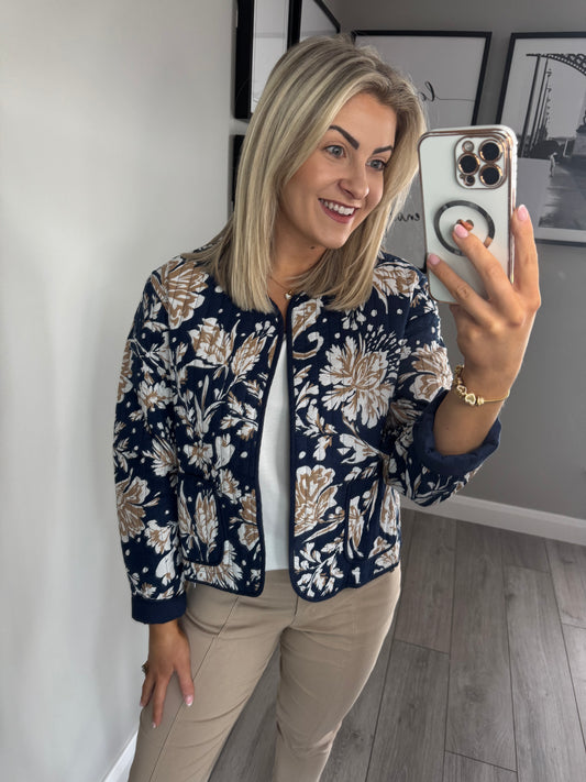 Pinns Navy/Beige Reversible Jacket