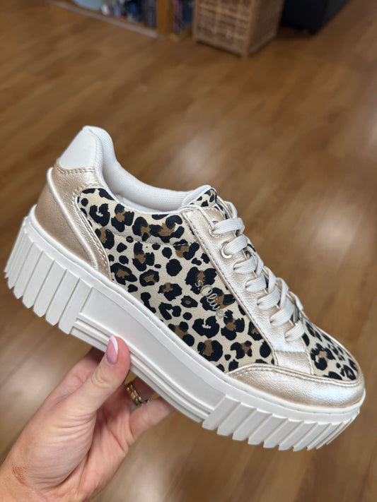 S. Oliver Leopard/Gold Platform Trainer